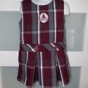 Royal Park Classic UniformMulti-Color Plaid Pleated Jumper Dress Size 4 Girl's